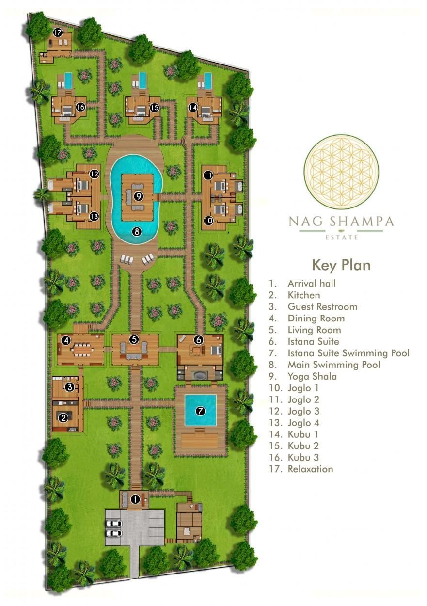 Villa Nag Shampa Floor Plan